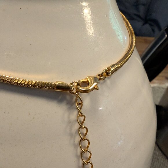 Etheric Aura Crystal Chip in Square Glass Pendant Necklace - Picture 5 of 5